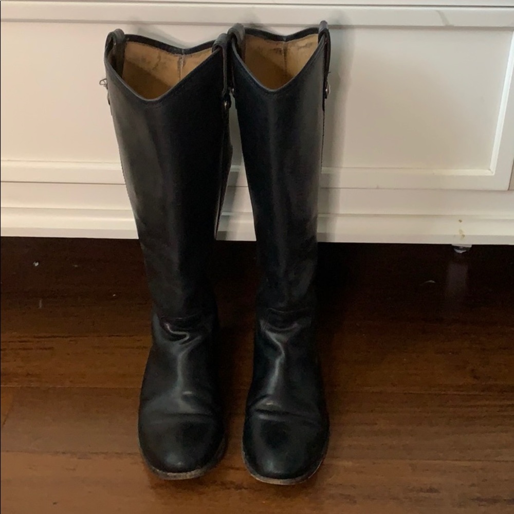 Black Frye Melissa Button Boots Size 6.5